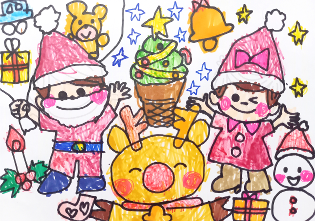 クリスマスツリーのソフトクリーム