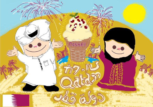 カタールデーツソフトクリーム