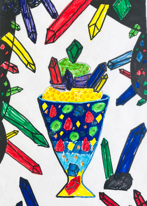 キラキラ宝石フロート