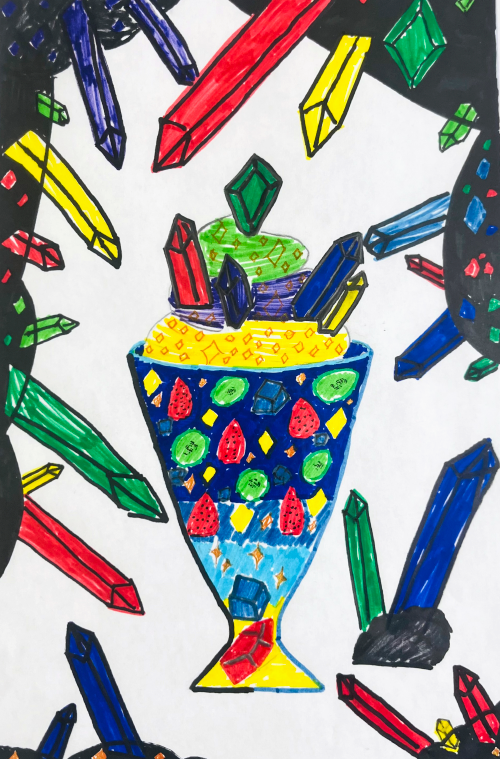 キラキラ宝石フロート